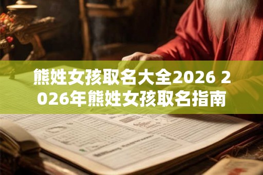 熊姓女孩取名大全2026 2026年熊姓女孩取名指南