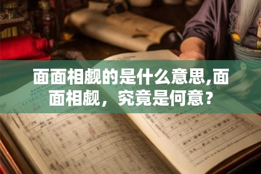 面面相觑的是什么意思,面面相觑，究竟是何意？