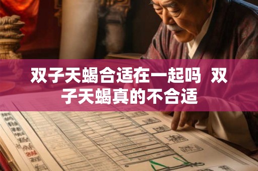 双子天蝎合适在一起吗  双子天蝎真的不合适