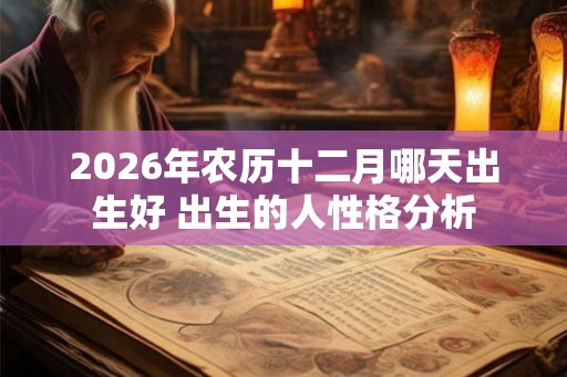 2026年农历十二月哪天出生好 出生的人性格分析 2026年农历十二月哪天出生好 出生的人性格分析