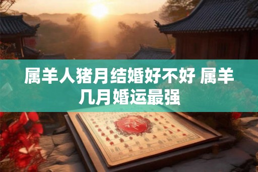 属羊人猪月结婚好不好 属羊几月婚运最强