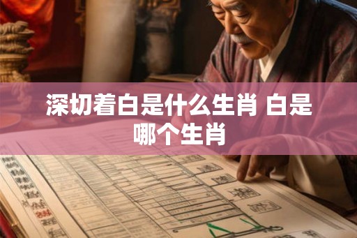 深切着白是什么生肖 白是哪个生肖