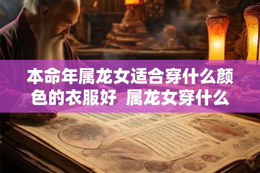 本命年属龙女适合穿什么颜色的衣服好 属龙女穿什么颜色衣服 本命年属龙女适合穿什么颜色的衣服好 属龙女穿什么颜色衣服