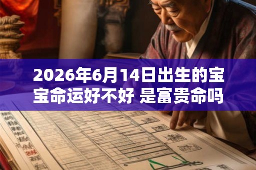 2026年6月14日出生的宝宝命运好不好 是富贵命吗