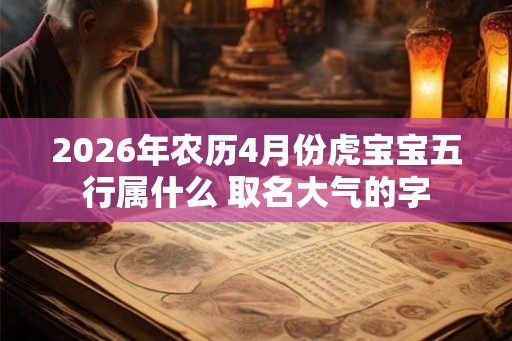 2026年农历4月份虎宝宝五行属什么 取名大气的字
