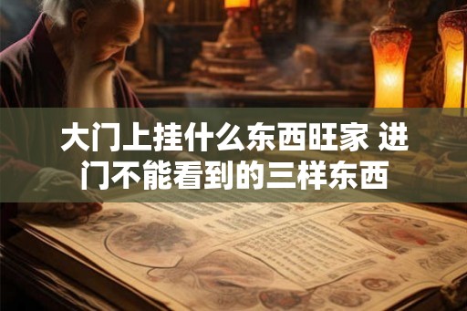 大门上挂什么东西旺家 进门不能看到的三样东西
