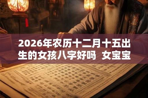 2026年农历十二月十五出生的女孩八字好吗 女宝宝名字精选 2026年农历十二月十五出生的女孩八字好吗 女宝宝名字精选