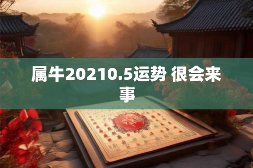 属牛20210.5运势 很会来事