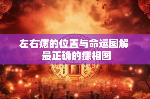 左右痣的位置与命运图解  最正确的痣相图