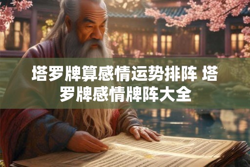 塔罗牌算感情运势排阵 塔罗牌感情牌阵大全 塔罗牌算感情运势排阵 塔罗牌感情牌阵大全