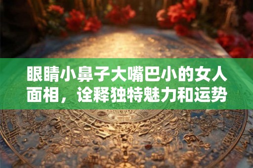 眼睛小鼻子大嘴巴小的女人面相,诠释独特魅力和运势! 眼睛小鼻子大嘴巴小的女人面相,诠释独特魅力和运势!