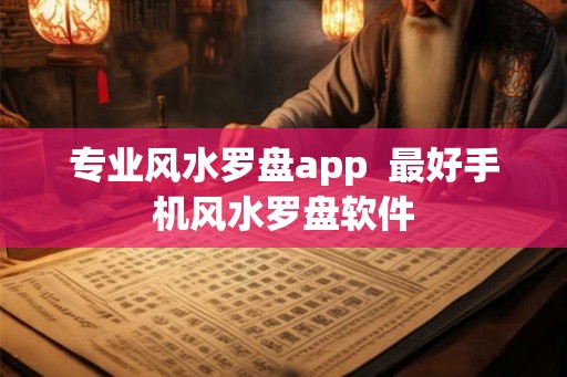 专业风水罗盘app  最好手机风水罗盘软件