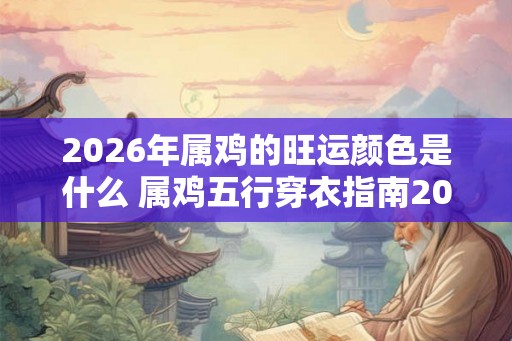 2026年属鸡的旺运颜色是什么 属鸡五行穿衣指南2026！