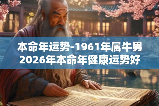 本命年运势-1961年属牛男2026年本命年健康运势好不好 本命年运势-1961年属牛男2026年本命年健康运势好不好