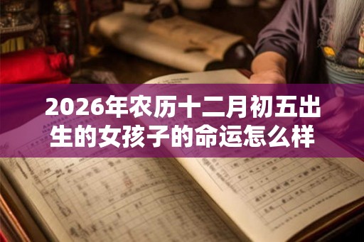 2026年农历十二月初五出生的女孩子的命运怎么样