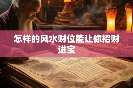 怎样的风水财位能让你招财进宝