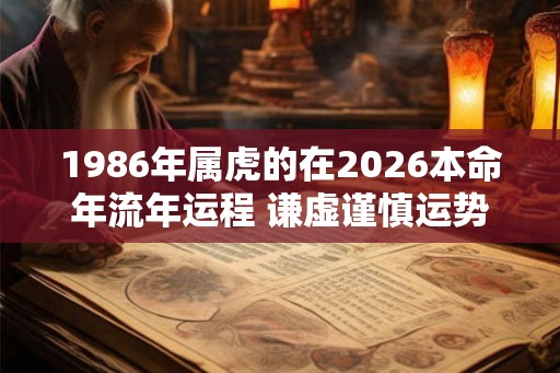 1986年属虎的在2026本命年流年运程 谦虚谨慎运势向好