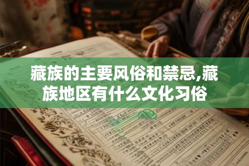 藏族的主要风俗和禁忌,藏族地区有什么文化习俗 藏族的主要风俗和禁忌,藏族地区有什么文化习俗