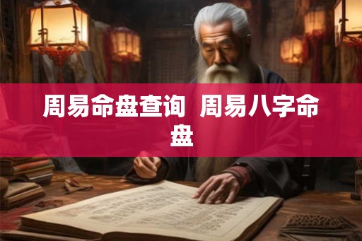 周易命盘查询 周易八字命盘 周易命盘查询 周易八字命盘
