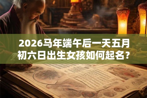 2026马年端午后一天五月初六日出生女孩如何起名？