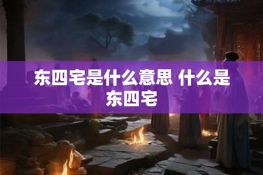 东四宅是什么意思 什么是东四宅 东四宅是什么意思 什么是东四宅