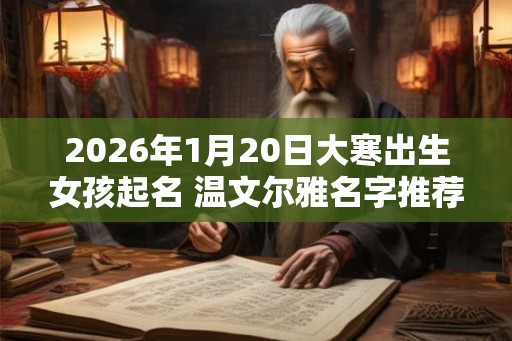 2026年1月20日大寒出生女孩起名 温文尔雅名字推荐