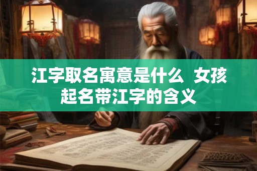江字取名寓意是什么 女孩起名带江字的含义 江字取名寓意是什么 女孩起名带江字的含义