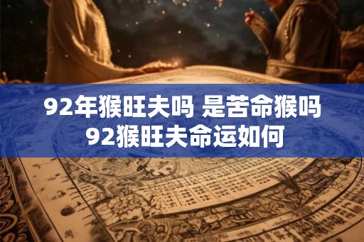 92年猴旺夫吗 是苦命猴吗 92猴旺夫命运如何
