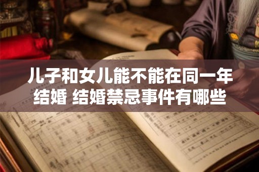 儿子和女儿能不能在同一年结婚 结婚禁忌事件有哪些 儿子和女儿能不能在同一年结婚 结婚禁忌事件有哪些