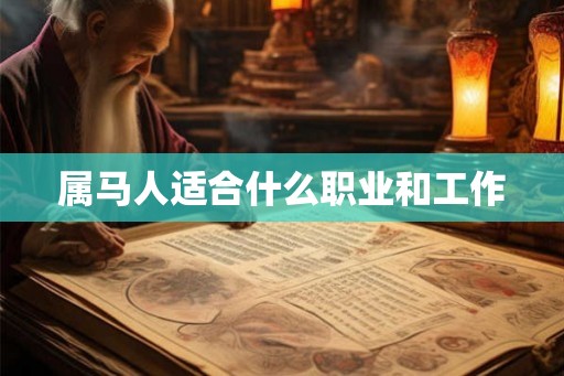属马人适合什么职业和工作 属马人适合什么职业和工作