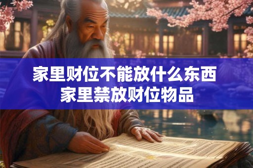 家里财位不能放什么东西 家里禁放财位物品 家里财位不能放什么东西 家里禁放财位物品