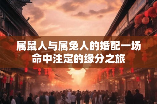 属鼠人与属兔人的婚配一场命中注定的缘分之旅