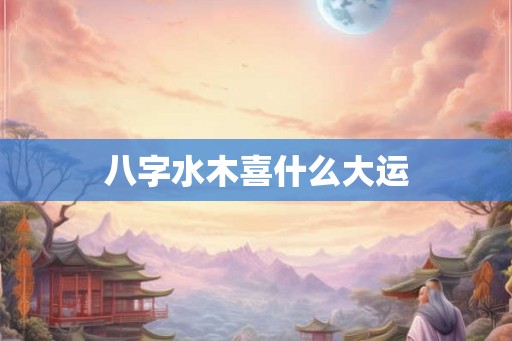 八字水木喜什么大运