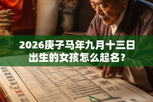 2026庚子马年九月十三日出生的女孩怎么起名？