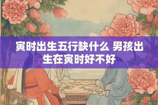 寅时出生五行缺什么 男孩出生在寅时好不好