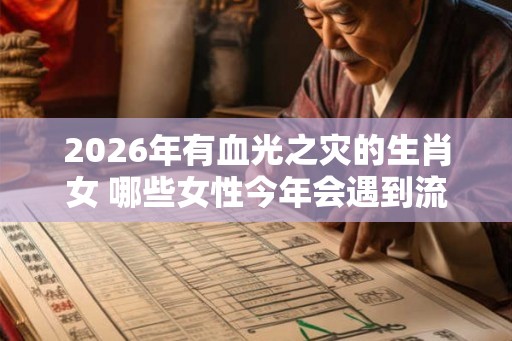 2026年有血光之灾的生肖女 哪些女性今年会遇到流血事故