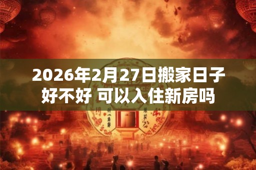 2026年2月27日搬家日子好不好 可以入住新房吗