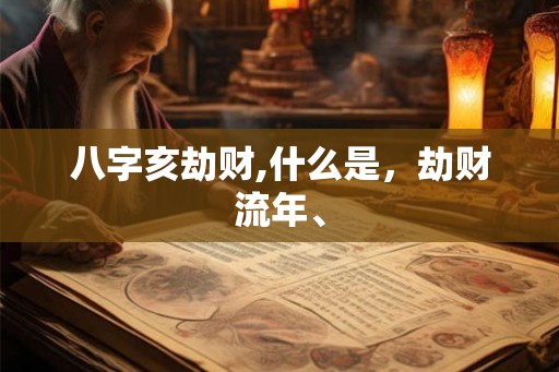 八字亥劫财,什么是,劫财流年、 八字亥劫财,什么是,劫财流年、
