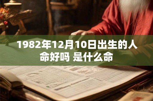 1982年12月10日出生的人命好吗 是什么命