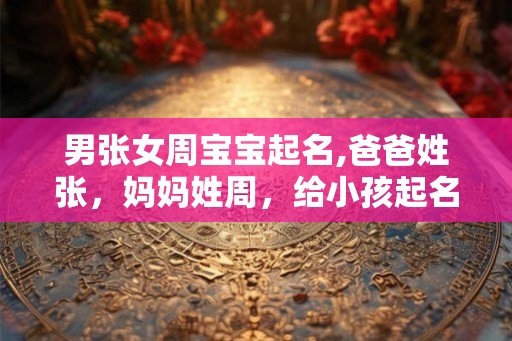 男张女周宝宝起名,爸爸姓张，妈妈姓周，给小孩起名