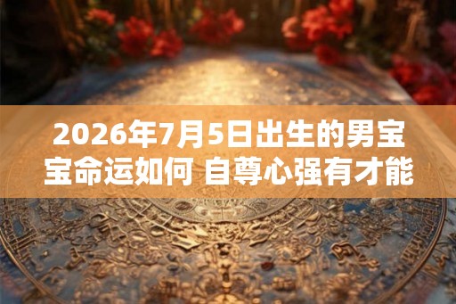 2026年7月5日出生的男宝宝命运如何 自尊心强有才能