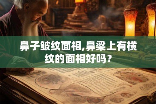 鼻子皱纹面相,鼻梁上有横纹的面相好吗？
