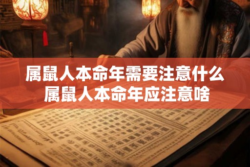 属鼠人本命年需要注意什么 属鼠人本命年应注意啥 属鼠人本命年需要注意什么 属鼠人本命年应注意啥