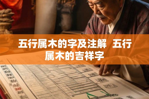 五行属木的字及注解  五行属木的吉祥字