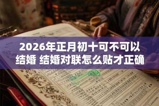2026年正月初十可不可以结婚 结婚对联怎么贴才正确