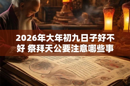 2026年大年初九日子好不好 祭拜天公要注意哪些事项 2026年大年初九日子好不好 祭拜天公要注意哪些事项