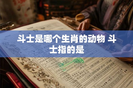 斗士是哪个生肖的动物 斗士指的是