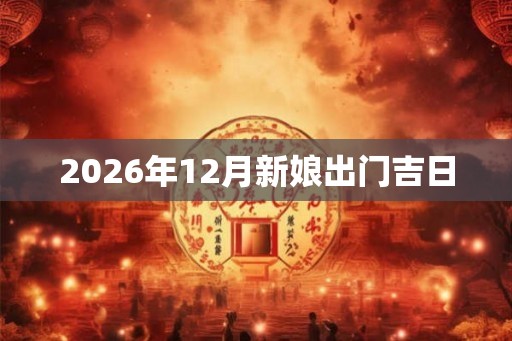 2026年12月新娘出门吉日