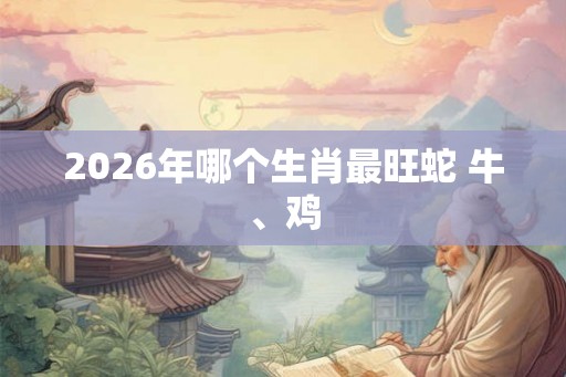 2026年哪个生肖最旺蛇 牛、鸡 2026年哪个生肖最旺蛇 牛、鸡