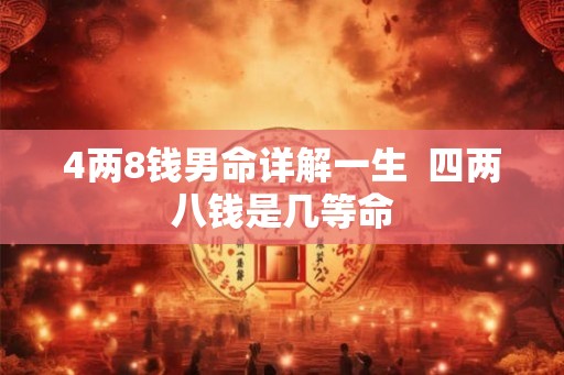 4两8钱男命详解一生  四两八钱是几等命